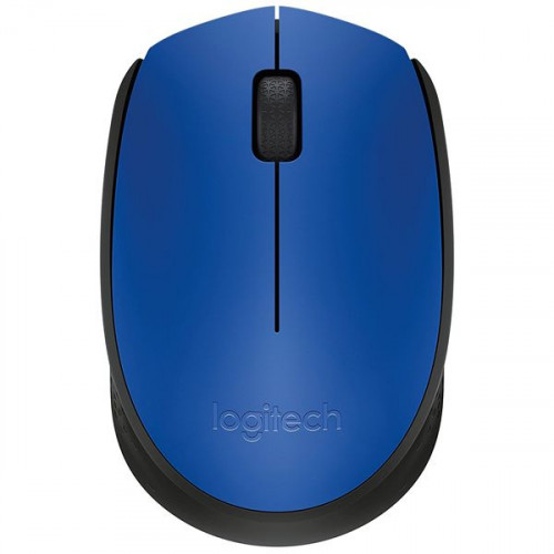 Миша 3 кноп. Logitech M171 бездротова (USB), синій/чорний