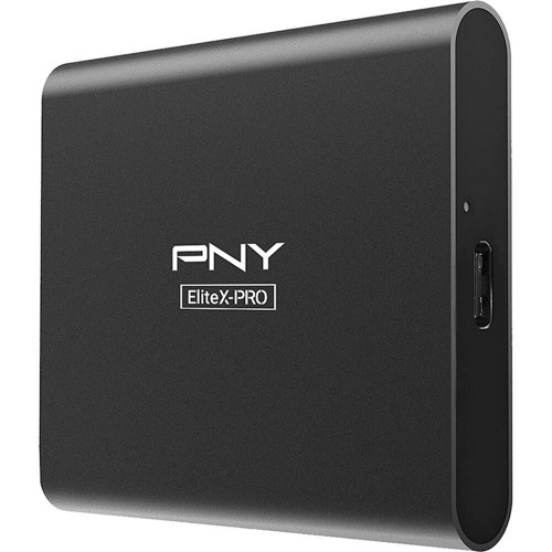 Зовнішній мобільний накопичувач SSD 500GB PNY EliteX-PRO (PSD0CS2260-500-RB) (USB 3.2 Type-C), чорний