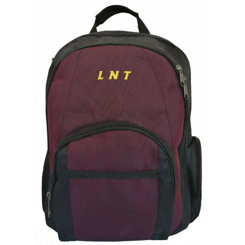 Рюкзак LNT BN115G-RD, поліестер, чорний + бордова вставка, до 15.6”