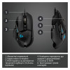 Миша 11 кноп. Logitech G502 Gaming Mouse HERO High Performance (910-005470) (USB), чорний