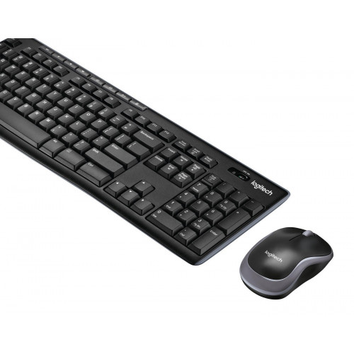 Комплект клавіатура+миша Logitech MK270 (920-004509) бездротовий (USB), чорний, гравірування