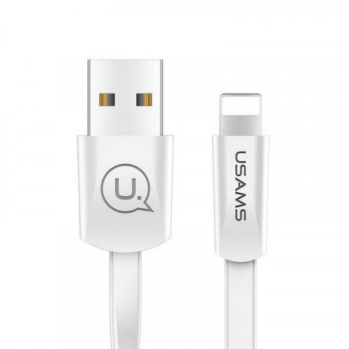 Кабель USB-Lightning USAMS для Apple 2A (1.2м), білий