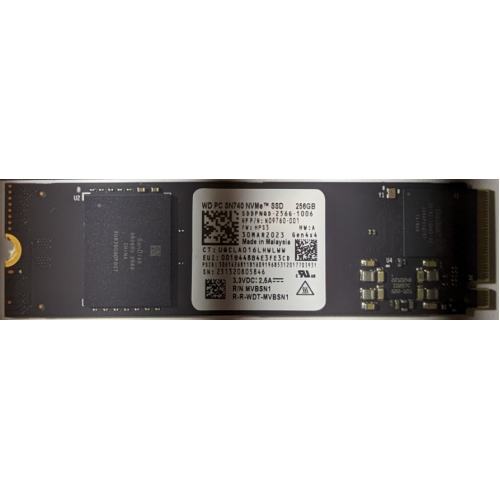 Накопичувач SSD M.2 256GB NVMe 2280 WD Gen4 (SDDPNQD-256G-1006)