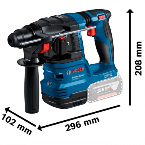 Акумуляторний перфоратор Bosch  GBH 185-LI (18 В, без АКБ, 2 Дж) (0611924020)