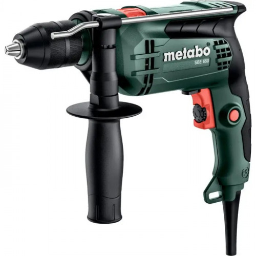 Дриль ударний Metabo SBE 650 зі швидкозатискним патроном + кейс (0.65 кВт, 2800 об/хв) (600742500)