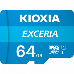 Secure Digital (microSDHC) пам'ять 64GB Kioxia Exceria (LMEX1L064GG2) (Class10 UHS U1)