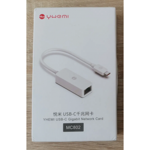 Адаптер USB Type-C - Gigabit Ethernet YHEMI (MC802)