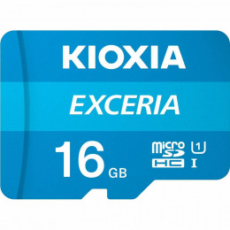 Secure Digital (microSDHC) пам'ять 16GB Kioxia Exceria (LMEX1L016GG2) (Class10 UHS U1)