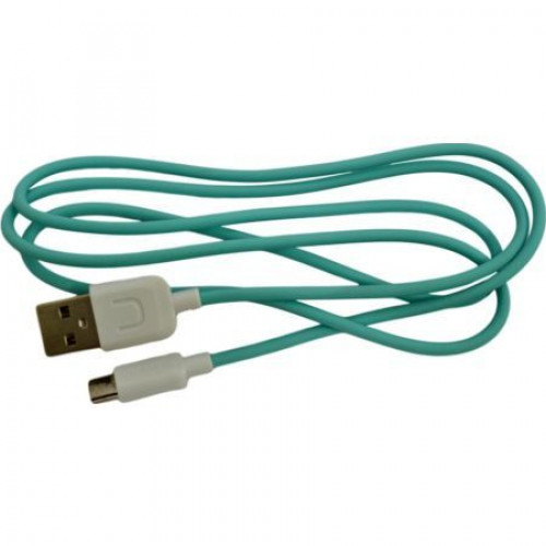 Кабель USB 2.0 A/M-B/Micro USAMS 2.1A (1.0м), бірюзовий