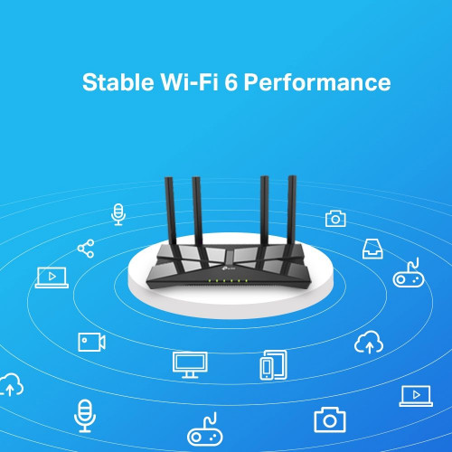Маршрутизатор Wi-Fi 6 802.11ax/ac/n/a, 4xGE LAN, 1xGE WAN, OFDMA, AX1500 TP-Link Archer AX10