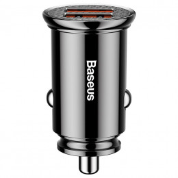 Зарядний пристрій автомобільний Baseus (2USB) 30W, black