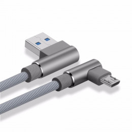 Кабель USB 2.0 A/M-B/Micro Suntaiho (1.0м), сірий