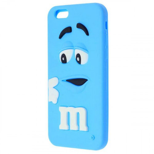 Чохол силіконовий M&M’s для Apple iPhone 6/6s, блакитний