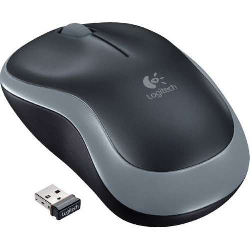 Миша 3 кноп. Logitech M185 (910-002238) бездротова (USB), сірий