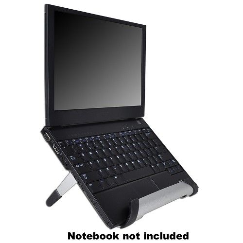 Підставка під ноутбук A-NETBOOK-COOLPAD-ALUM-PB, зйомний вентилятор 80мм, алюміній, до 14” (USB)