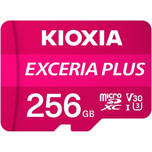 Secure Digital (microSDHC) пам'ять 256GB Kioxia Exceria Plus (LMPL1M256GG2) (Class10 UHS I)