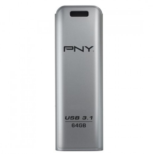 Флешка 64GB PNY Elite Steel (FD64GESTEEL31G-EF) (USB 3.1), сірий