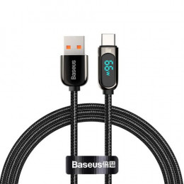 Кабель Baseus Display Fast Charging 66W USB to Type-C Black