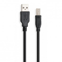 Кабель USB 2.0 A/M-B/M Vinga (VCPDCAMBM1.8BK) (1.8м)