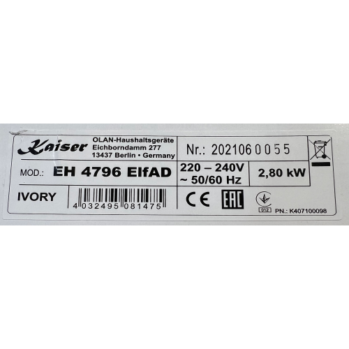 Духова шафа електрична Kaiser EH 4796 Elf Ad