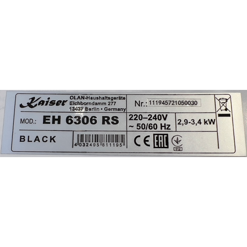 Духова шафа електрична Kaiser EH 6306 RS