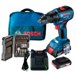 Акумуляторна дриль-шуруповерт Bosch GSR 18 V-50 + набір біт (2х18 В) (06019H5004)