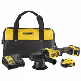 Акумуляторна полірувальна машина DeWALT DCM848P2 (2х18 В, 5 А*год)