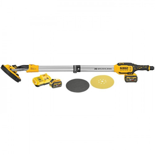 Акумуляторна шліфмашина для стін і стель DeWALT DCE800T2 (2х18, 6 А*год, 225 мм)