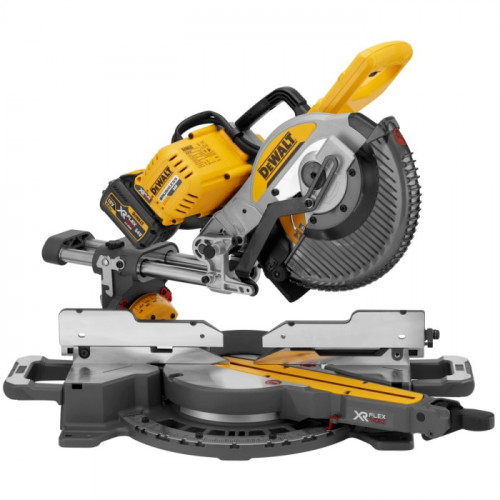 Акумуляторна торцювальна пила DeWALT DCS727T2 (2х54 В, 2 А*год, 250 мм)