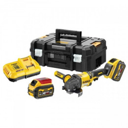 Акумуляторна кутова шліфмашина DeWALT DCG418T2 (54 В, 2х2 А*год, 125 мм)