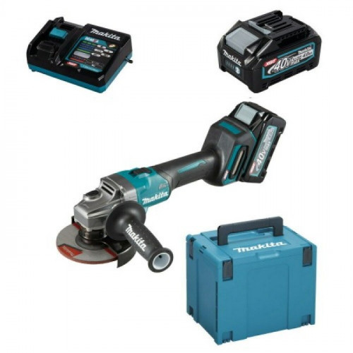 Акумуляторна кутова шліфмашина Makita GA008GM201 (36 В, 2х4 А*год, 125 мм)