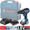 Акумуляторний ударний шуруповерт Bosch GSB 18V-50 (18 В, 2х2 А*год, 50 Н*м) (06019H5100)