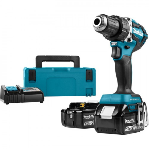 Акумуляторний шуруповерт Makita DDF484RTE (18 В, 2х5 А*год, 54 Н*м)