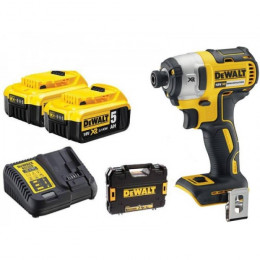 Акумуляторний ударний шуруповерт DeWALT DCF887P2 (2х18 В, 5 А*год, 205 Н*м)