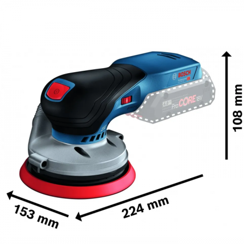 Акумуляторна ексцентрикова шліфмашина Bosch GEX 18V-125 (18 В, 125 мм, без АКБ) (0601372201)