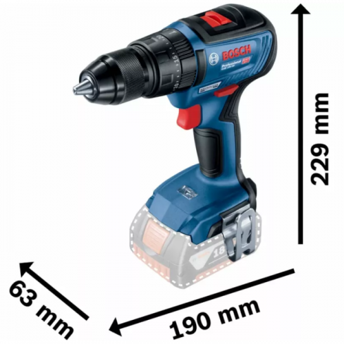 Акумуляторний дриль-шуруповерт з ударом Bosch GSB 18V-50 Professional (18 В, без АКБ) (06019H5106)