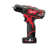 Акумуляторний дриль-шуруповерт Milwaukee M12 BDD-0 + Акумуляторний реноватор Milwaukee C12 MT-0 (12 В, 2х4 А*год) (4933441250)