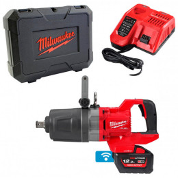 Акумуляторний гайковерт Milwaukee M18 ONEFHIWF1DS-121C (18 В, 12 А*год, 2576 Н*м) (4933472072)