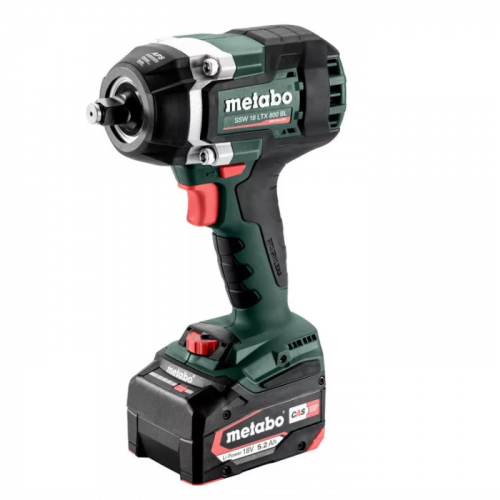 Акумуляторний ударний гайковерт Metabo SSW 18 LTX 800 B (18 В, 2x5.2 А*год) (602403650)