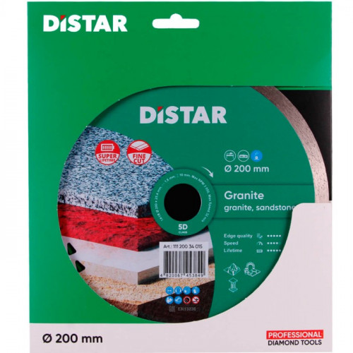 Алмазний відрізний диск Distar 1A1R 200 Granite (200x.1.6х25.4 мм) (11120034015)