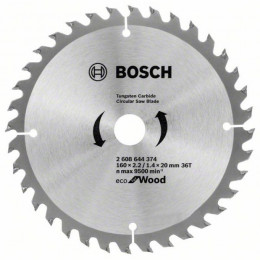 Пиляльний диск Bosch Eco for Wood (160х20х36Т) (2608644374)