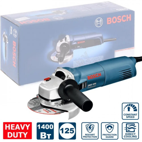 Кутова шліфмашина Bosch GWS 1400 Professional (1400 Вт, 125 мм) (0601824800)