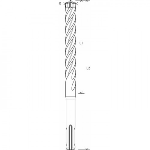 Бур Bosch SDS-Plus-7X (12х200х265 мм) (2608576189)