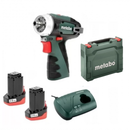 Дриль-шуруповерт акумуляторний Metabo PowerMaxx BS Basic (12 В, 2 А*год) (600984500)