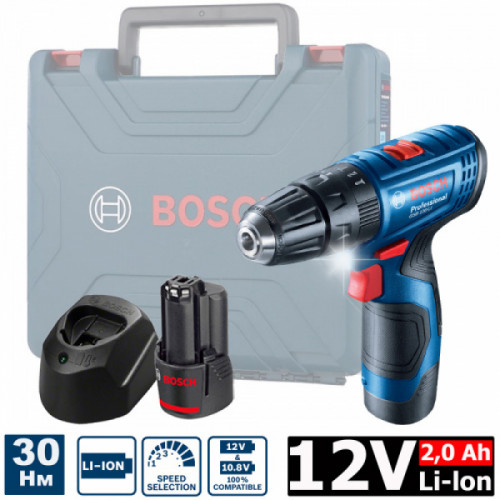 Дриль-шурупокрут акумуляторний Bosch GSB 120-LI Professional (12 В, 2 А*год) (06019G8100)