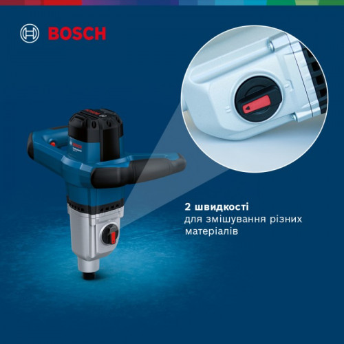 Електроміксер Bosch GRW 140 Professional (1.4 кВт, 140 мм) (06011C4020)