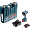 Гайковерт акумуляторний ударний Bosch GDR 180-Li (18 В, 2х2 А*год, 160 Н*м) (06019G5123)