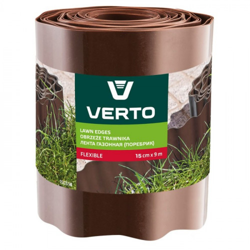 Газонний бордюр Verto (150 мм х 9 м) (15G514)