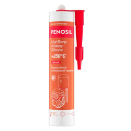 Герметик силіконовий Penosil HighTemp Acetoxy Silicone 250°C (310 мл, червоний) (H4836)