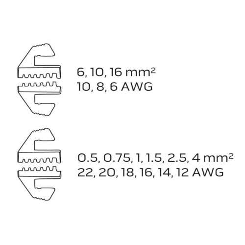 Кліщі для обтискання телефонних наконечників NEO Tools (22-10 AWG) (01-506)